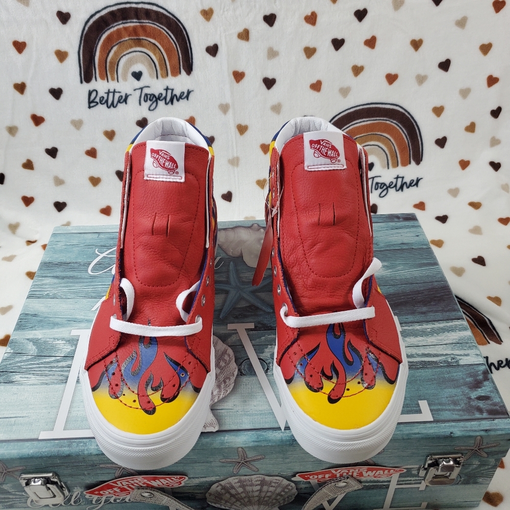 Vans Racer Red True Blue Sk8-HI - Picture 14 of 16